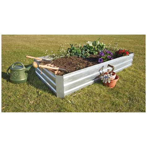 galvanized metal planter box|castlecreek galvanized steel planter boxes.